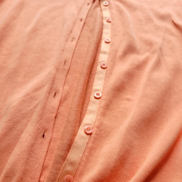 JESSICA LONDON Coral Orange Button Down Cardigan Sweater SIZE 18/20 - Picture 6 of 11